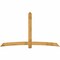 Ekena Millwork Bellingham Rough Sawn Timber Gable Bracket, Western Red Cedar, 108"W x 63"H x 2"D x 6"F, 14/12 Pitch GBW108X63X0206BEL00RWR - alternate 1